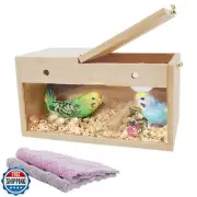kathson Transparent Parakeet Nesting Box Parakeet Breeding Box Bird Nest with