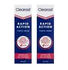 2 x Clearasil Rapid Action Pimple Cream 15mL Visibly Reduce Pimple Size