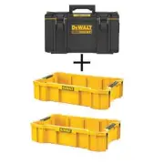 Dewalt Tool Box Auto-Connect Side Latches+Removeable Trays+Water/Dust Resistant