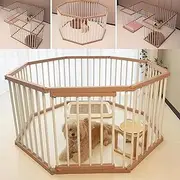 LIODUX Dog Playpen Indoor Pet Enclosure Fence Outdoor Portable Puppy Exercise Pen with Door 8/10 Panels Heavy Duty Dog Crate Cage Kennel for Small Medium-Sized Dogs (8 Panels)