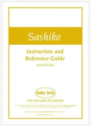 Baby Lock Sashiko 2 BLQK2 Instruction Manual PDF on USB
