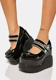 [Demonia] Patent Void-37 Platform Mary Janes