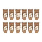 72pc Antheia Green Homewares 10cm Coco Fibre Pot Seed Starters Home Decor BRWN