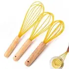 Silicone Cream Stirring Heat Resistant Frother Blender Whisk Mixer Egg Beater