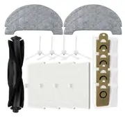 Main Side Brush, HEPA Filter, Mop Cloth Dust Bag for MiWhole M8 Pro Robot Vacuum