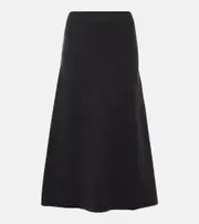 [Jil Sander] Jil Sander Wool midi skirt AU 14 grey