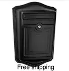 Architectural Mailboxes 2540 Black Maison Wall Mounted Locking Mailbox