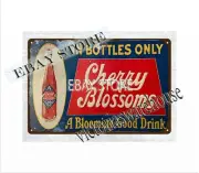 1930 CHERRY BLOSSOMS SODA pop soft drink metal tin sign modern art posters