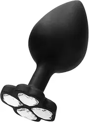 Ouch! Lucky Diamond Butt Plug, Extra Large Black