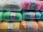 Baby yarn super soft knitting wool pack of 5x 100g acrylic polyester yarn 3mm