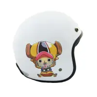 在飛比找蝦皮商城優惠-EVO 安全帽 CA-309 復古帽 海賊王 白色 半罩 半