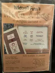 Wildcraft Farm's Kit in a Bag - Angel Notes, Screen Printed Calico, Threads New