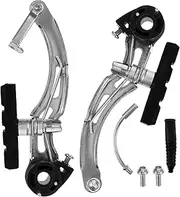 1Pair Mountain Bike Brake Calipers Brake Calipers with Brake Pads for Enhanced Stopping Power Durable and Easy to Install for Mountain Bicycles