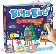 Ditty Bird Spanish Nursery Rhymes Book Christmas Edition | Bilingual Musical Books for Toddlers, English & Spanish | Fun, Interactive Sound Books for Babies & Toddlers | Libro En Español para Bebés