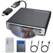 CD Player for Car with USB&Type-C Port/Decoder/AUX Port, Portable External Ca...