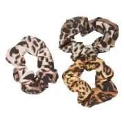 Noir 3 Pack Animal Print Leopard Jaguar Scrunchies NEW