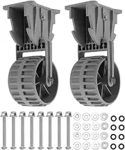 Generic Inflatable Boat Launching Wheels, 2pcs Flip Up Retrackable Dinghy Wheels, Nylon Inflatable Boat Easy Mount Launching Wheel for Raft Small Kayak Wheel Diameter 136mm /5.3in
