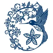 Bird Metal Die Cuts,Flower Wedding Leaves Nature Border Cutting Dies Cut Sten...