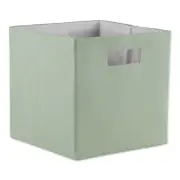 13" Mint Green Solid Square Storage Cube Bin