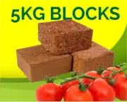 COCO PEATS COIR CHIPS 5kgs Block expanded up to 70L