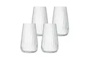 4pc Luigi Bormioli 570ml Optica Stemless Glasses Drinking Tumbler Cup Set Lrg