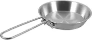 Happyyami Mini Frying Pan Stainless Steel Nonstick Skillet with Folding Handle Portable Cookware for Eggs and Omelets and Lightweight for Single Person Use