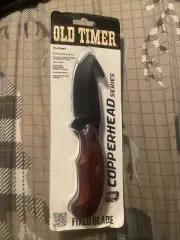 Old Timer Fixed Blade Copperheqd Series Rosewood Handles!!