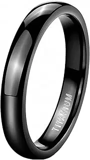 [Mulmoy] Polished Silver Color Titanium Ring Women Smooth Wedding Band Minimalism Simple Stack Rings Female Jewelry