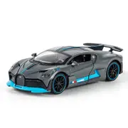Catzon 1:32 DIVO Alloy Car Model with Pull-Back Functionality and Sound Light Effects-Gray