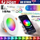 1-10X LED Downlight Smart 10W Bluetooth Ceiling Light Dimmable Google Home Alexa