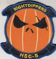 HSC-5 NIGHTDIPPERS HALLOWEEN PUMPKIN CHEST PATCH