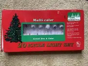 Enchanted Forest Vintage Multi-Color 20 Icicle Light Set, Never Been Used, Works