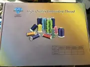 Simthread Polyester Embroidery Machine Thread Kit - Assorted Colors, 63 SPOOLS