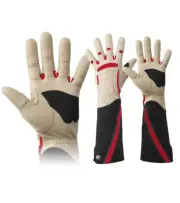 Bionic Rose Gardening Gloves - Womens - Leather palm/Tough-ex Gauntlet Sleeve