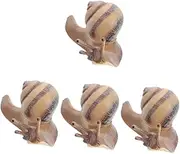 BESPORTBLE 4pcs Snail Model for Garden Fake Snail Toys Realistic Figurine for Decor and Education