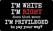 TRUMP 2020 STICKER REPUBLICANS WHITE PRIVILEGE MAGA DEPLORABLE FLAG DECAL BUMPER