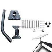 Pipe Mount, TV Antenna Mount, Outdoor Mounts Bracket, Adjustable Antenna Mounts, Iron Material TV Antenna Pole Mounting Bracket for Outdoor Environments, Home Roofs, and Work Areas