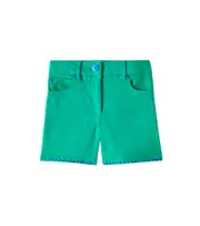 [Stella McCartney Kids] Stella McCartney Kids Printed cotton-blend shorts Y 4 green