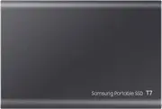 Portable SSD T7, 2TB, Titan Gray, USB3.2, Type-C, R/W(Max) 1,050MB/s, Aluminium Case, 3 Years Warranty