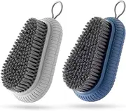 HANFCSOI 2 PCS Heavy Duty Nail Brush for Cleaning Fingernails, Durable Stiff Bristles Nail Scrub Brush，Nail cleaning brush for Hands, Nails, Feet, Elbows and more