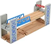 Tank Engine Wooden Train Tracks Bridge Plareal Compatible Toys Model for Boys and Girls