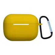 For AirPods Pro 2nd Gen Case, Protective Silicone Cover, Snap Hook, Yellow