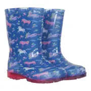 Mountain Warehouse Childrens/Kids Splash Unicorn Light Up Wellington Boots