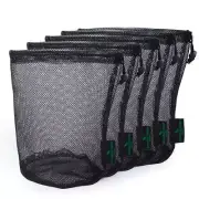 5 Pack Nylon Mesh Drawstring Bag for Kitchen Jewelry Gifts Wedding Favor