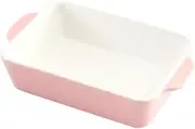 Cabilock Baking Pan Oven Trays Microwave Oven Special Ceramic Baking Dish Handle Pottery
