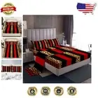 Modern Leopard Print Full Size Bed Sheet Set - Luxurious 4pcs with Deep Pockets
