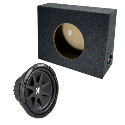 Kicker 10" Loaded 2010 Single 4 Ohm C10 150W With Sub Truck Subwoofer Box New