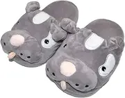 [Millffy] Toddler Little Kids Comfy Fluffy Cute Animal Plush Puppy Dog Teddy Bear Kid Indoor Slippers