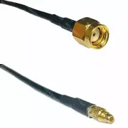 USA-CA LMR100 RP-SMA MALE to MMCX MALE Coaxial RF Pigtail Cable