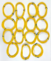 Corning SMF-28 Single-Mode Fiber Patch Cable 33 Ft 10M Set of 15
